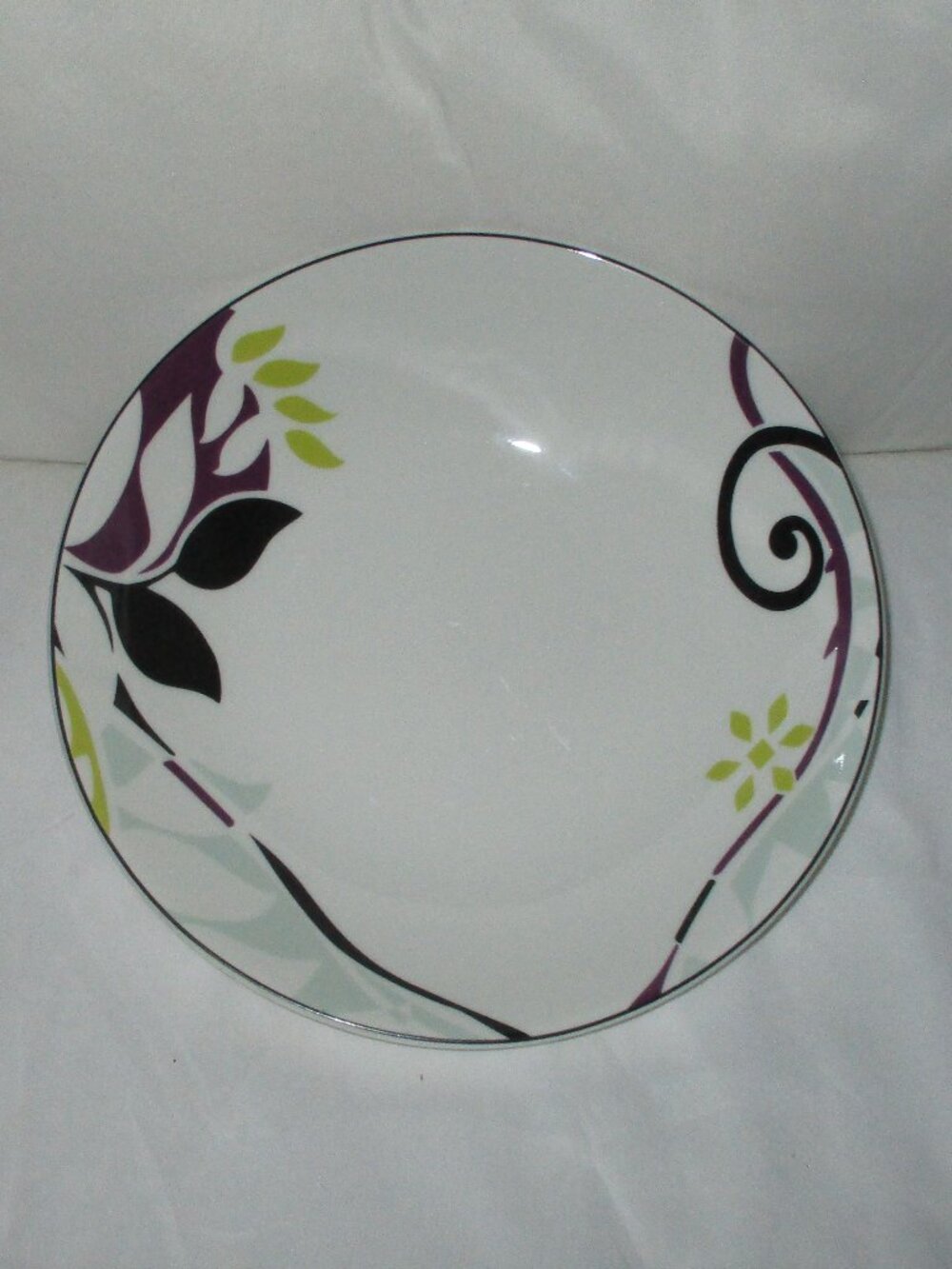 Lenox Elation Purple Black 1 Soup Pasta Bowl  5.75"